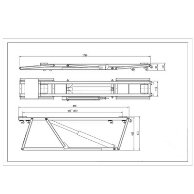YD07-005 Series 2500/3500kg Lift: 88mm Low, AC/DC, 460mm Stroke for Car/Truck Repair
