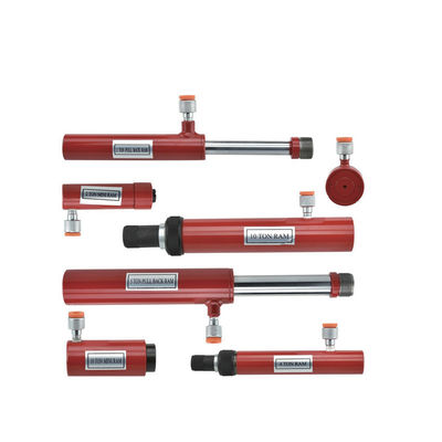 7PCS Hydraulic Ram Kit 2-10T Push / Pull Metal Case For Auto / Mechanical / Metal Work
