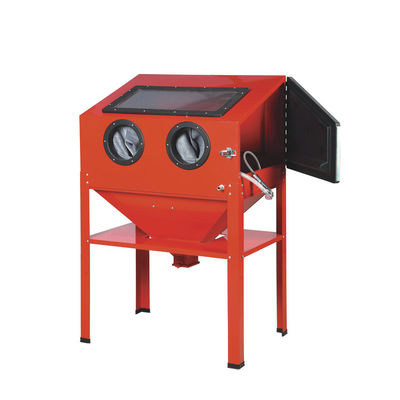 YD45-004 220L Vertical Sandblaster: 40-125 PSI, Enclosed, for Small Shops/DIY